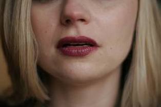 Picture: Lips of a Woman with Blond Hair